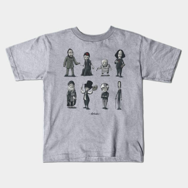 Artists Kids T-Shirt by 2mz